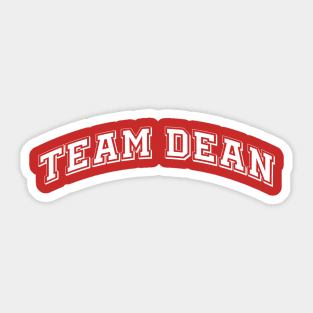 Team Dean 2 Sticker